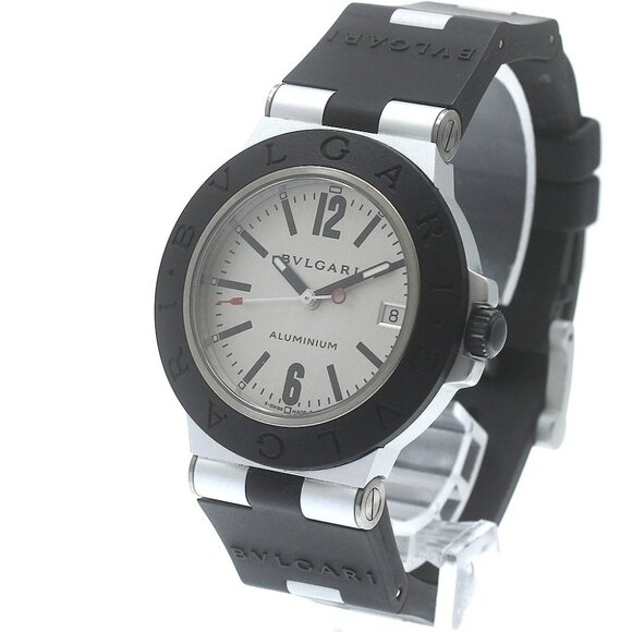 BVLGARI aluminum AL38TA Date Silver Dial Automatic Men's Watch_878604 - Picture 1 of 7